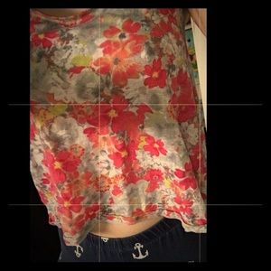 Red, blue, white, and green tank top.